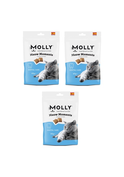 Molly Meow Moments Dental Care Ağız Ve Diş Sağlığı Kedi Ödül Maması 60 G X 3 Adet