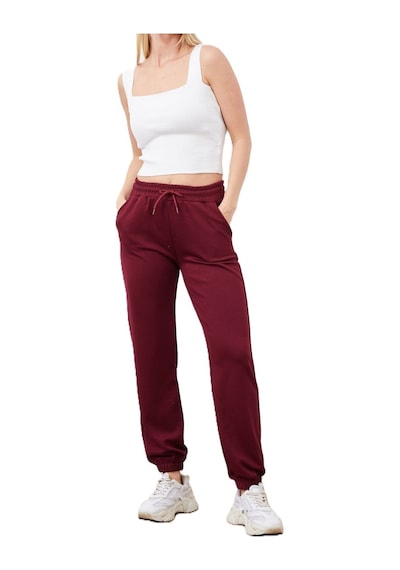 Giyimodam Modal Kumaş Jogger Eşofman Altı Unısex Bordo