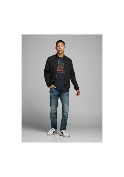 Jack & Jones Jack&jones 12165203 Jjerush Bomber Noos Black Erkek Ceket Siyah