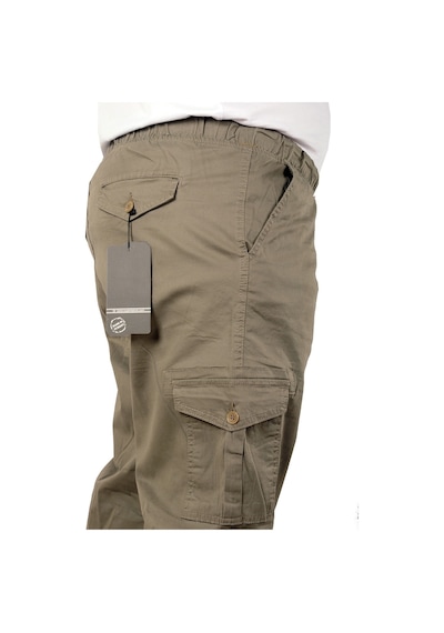 Mode Xl Büyük Beden Erkek Keten Kargo Jogger Valencia 21911 Bej 001