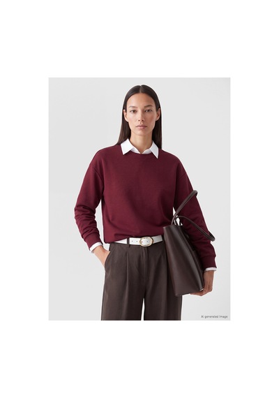 LC Waikiki Alıta Cıty Farkıyla Lcw Everyday Bordo Soft Touch Kadın Sweatshirt Bordo - 924122425 Bordo LC Waikiki Alıta Cıty Farkıyla Lcw Everyday Bordo Soft Touch Kadın Sweatshirt Bordo - 924122425 Bordo