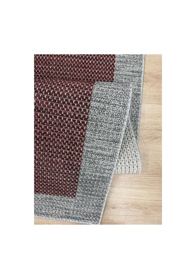 Lüks Sisal Makine Dokuması 8mm Dokuma Tabanlı Mutfak Balkon Halısı Bordo-gri 832426808 Bordo-gri