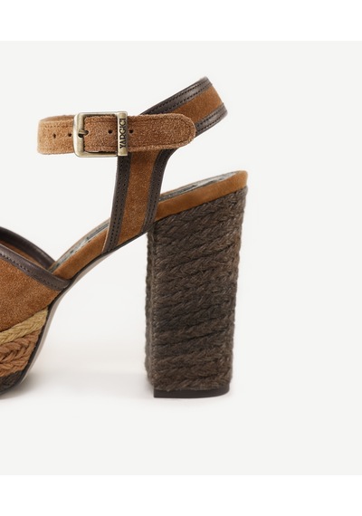 Yargıcı Özel Jüt Boyama Platform Topuklu Sandalet 24ykay4559x 003 Kahverengi