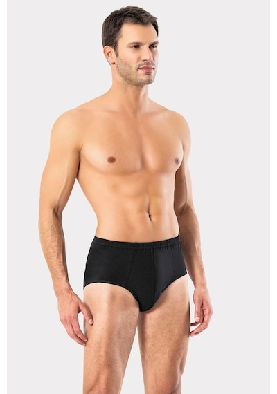 Erdem Erkek Penye Slip Külot 1300 - 3 Adet Siyah