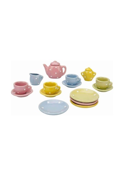 2168 Çay Seti 17 Prç Pors 4a Pembe