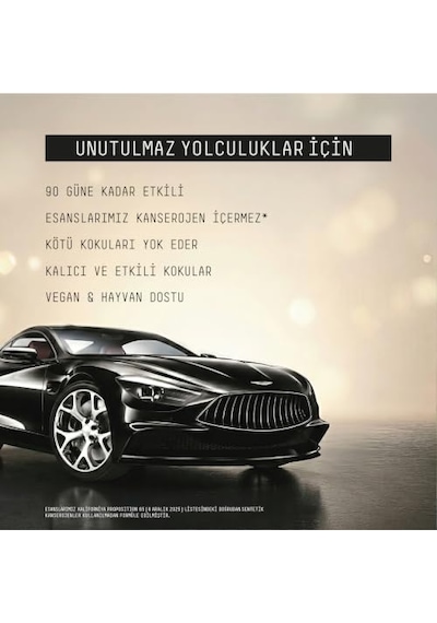 Vavana Jooy Araba Klima Kokusu - Oto Kokusu Bpa & Sıvı İçermez 90 Gün Etkili Amberin Absolute