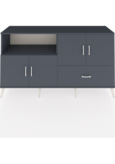 Hyperion Konsol 4 Raflı Tek Çekmeceli 4 Kapaklı 176x44x99 Antrasi Antrasit-antrasit Hyperion Konsol 4 Raflı Tek Çekmeceli 4 Kapaklı 176x44x99 Antrasi Antrasit-antrasit