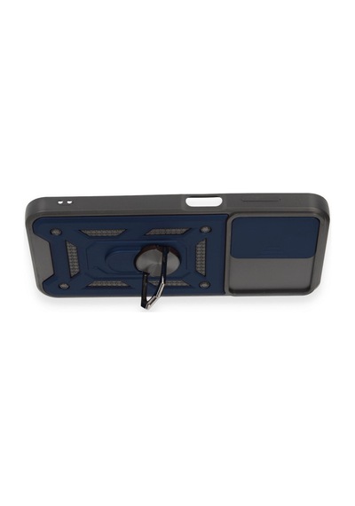 Samsung Galaxy  Uyumlu  M14 5g Kılıf Pars Lens Yüzüklü Silikon - Lacivert