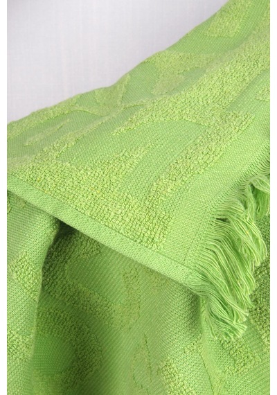 %100 Pamuk 70x150 Yazı Jakarlı Plaj Havlusu