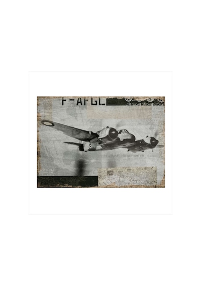 Bedeko Retro Uçak Mdf Poster 25 Cm X 35 Cm