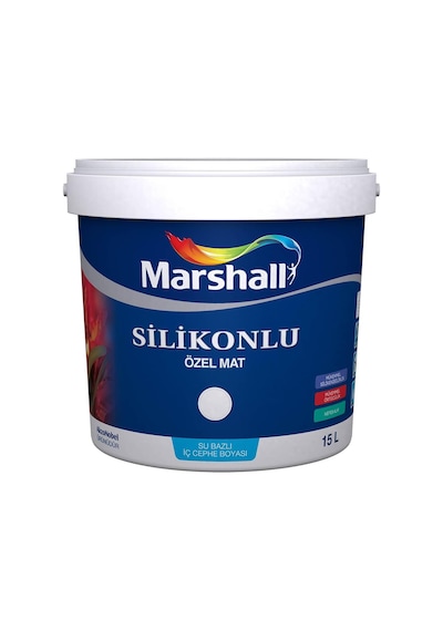 Marshall Silikonlu Özel Mat Iç Cephe Boyası 15 Lt 1. Grup