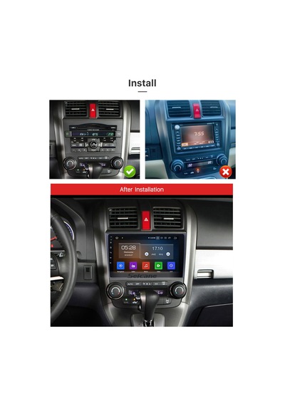 Honda Crv 2006-2012 Multimedya Navigasyon Usb Kamera Carplayer 6 Ram