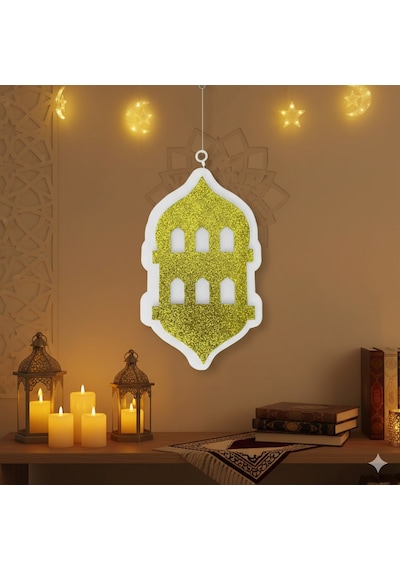 Dodomar 14,5 X 25 Cm Strafor Ramazan Feneri - Ramazan Duvar Ve Dekor Süsü Diğer