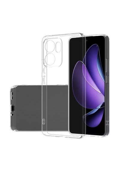 Oppo A6x A6t Kılıf Darbe Emici Korumalı Pürüzsüz Esnek Şeffaf Silikon