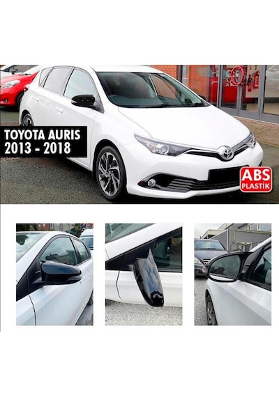 Toyota Auris 2013 - 2018 Uyumlu Piano Black Yarasa Ayna Kapağı