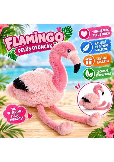 Flamingo Peluş Oyuncak Pembe