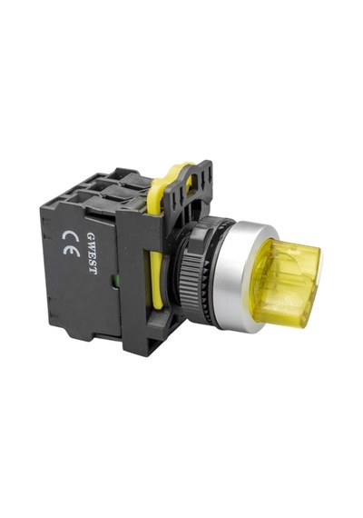 Gwest A5 - 21xsd Işıklı Kalıcı Mandal Buton 2no Sarı 10 Adet