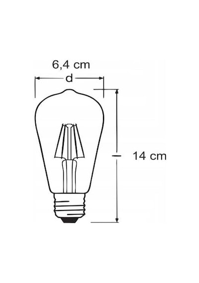 4w Dim Rustik Led Ampul Sarı Işık Armut Edison Ampul