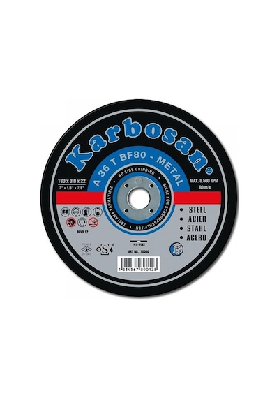 Karbosan 230x3.0 Metal Kesme Taşı (25 Adet)