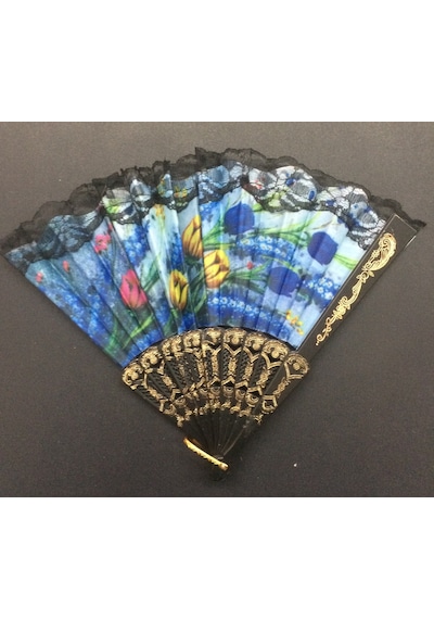 Baskılı Yelpaze - Plastik. Pvc Saplı Yelpazeler