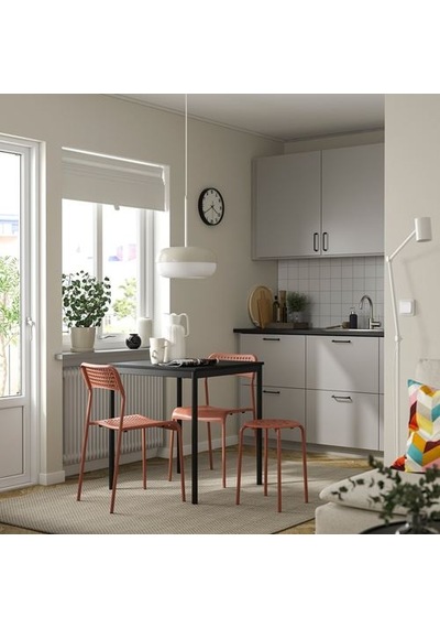 Ikea Marıus Tabure, Kırmızı-kahverengi, 45 Cm