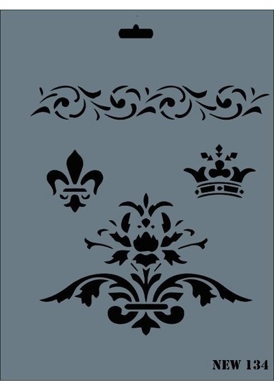 Mey İthalat Rich New Seri N-134 Stencil 35x25 Cm Siyah