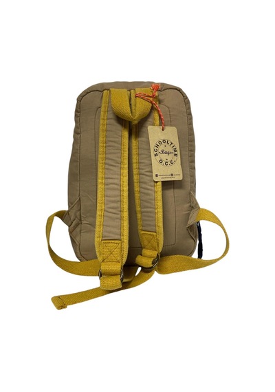 Old Cotton Cargo Kaliteli Mini Vintage Salaş Disayn Günlük Sırt Gezi Çantası 19 Cm X 34 Cm Bej