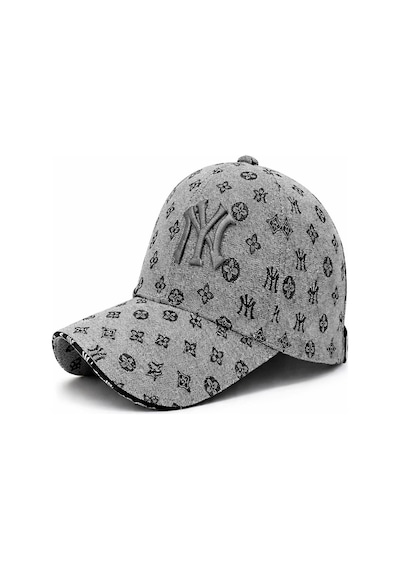 Valkyrie Desenli Nakışlı Şapka Ayarlanabilir Unisex Baseball Cap Günlük Spor Şapka Gri Gri