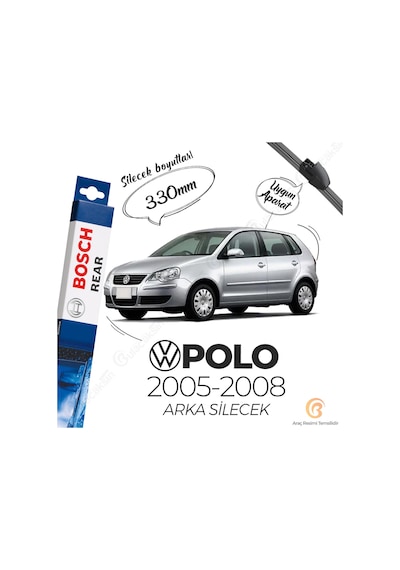 Volkswagen Polo Arka Silecek 2005-2008 Bosch Rear A330H