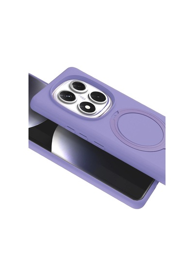 Xiaomi Redmi Note 14 Pro 5g Regal Magsafe Standlı Kapak - Lila Renkli