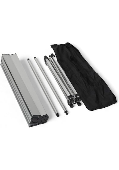 Katlanabilir Kamp Masası Alüminyum Büyük Boy 70x70x55 Cm - 70 X 70 X 55 Cm Gri