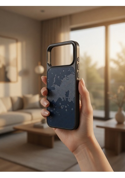 İphone 17/18 Promax Ortak Uyumlu Karbon Fiber Desenli Darbeye Dayanıklı Kılıf Çok Renkli3