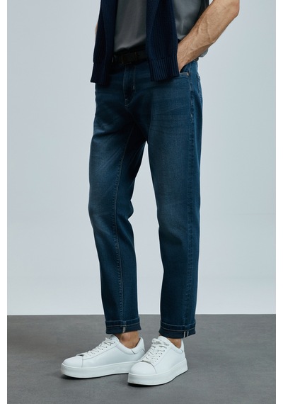 Lufian Eduard Smart Jean Erkek Pantolon Slim Fit Mavi Mavi 111200195100300 Mavi
