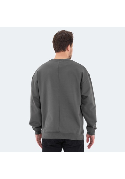 Slazenger VADIK Oversize Erkek  Haki Sweatshirt