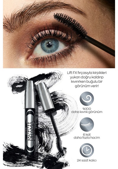 Unlimited Drama Instant Lift Maskara Blackest Black 10 Ml. İkili Set Diğer
