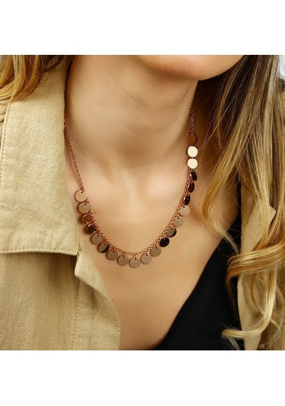 Kuyumcudukkani Karışık Figürlü Kolye-37273-r Rose Gold