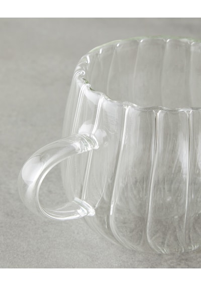 English Home Astral Borosilikat Cam Double Wall Kupa 180 Ml Şeffaf Şeffaf