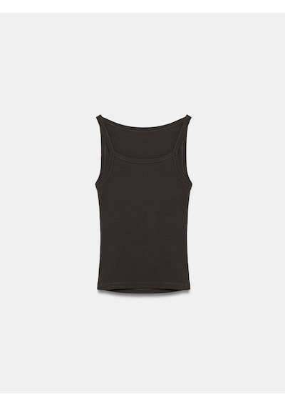 Dilvin 32774 Halter Yaka Top-koyu Kahve