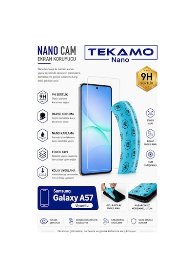 Samsung Galaxy A37 Uyumlu Nano Cam Ekran Koruyucu