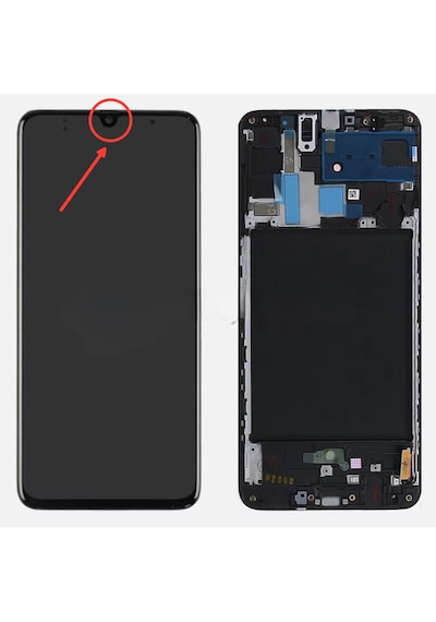 Samsung Galaxy Uyumlu A70 Sm A705f Lcd Ekran Dokunmatik Çıtalı Tft