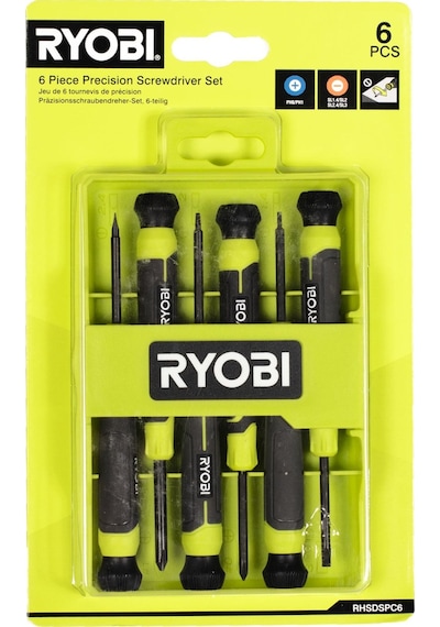 Ryobi RHSDSPC6 Saatçi Tornavida Seti 6 Parça - 5132006048