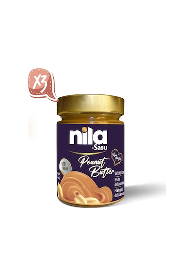 Nila By Sasu Fıstık Ezmesi Naturel 3 x 300 G