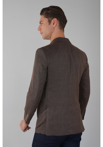 Bisse Erkek Platinum Regular Fit Torba Cep Yün Ceket Kahve Pck25y25007 D11 Kahve