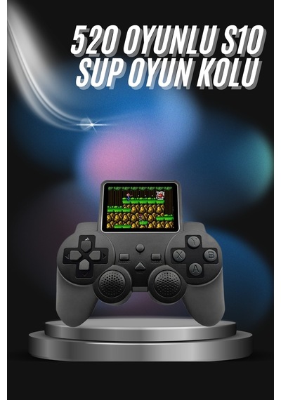 S10 Gamepad 520 Oyunlu Klasik Taşınabilir Retro Oyunlar Oyun Konsolu El Atarisi - Lisinya