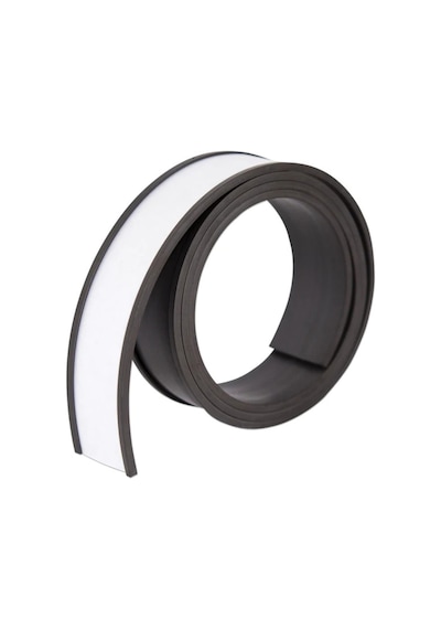 Kanallı Etiket Raf Magneti , Şerit Mıknatıs, Esnek Magnet, En: 4 Cm, Boy: 1 Metre