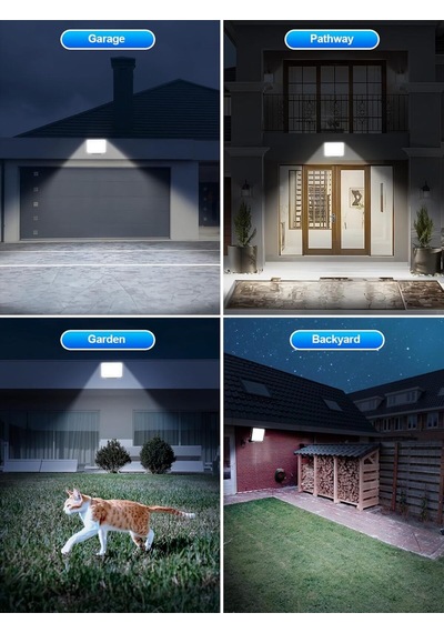 Sigrill 2'li Hareket Sensörlü Güneş Enerjili Işıklar, 172 Led, Ip65 Su Geçirmez