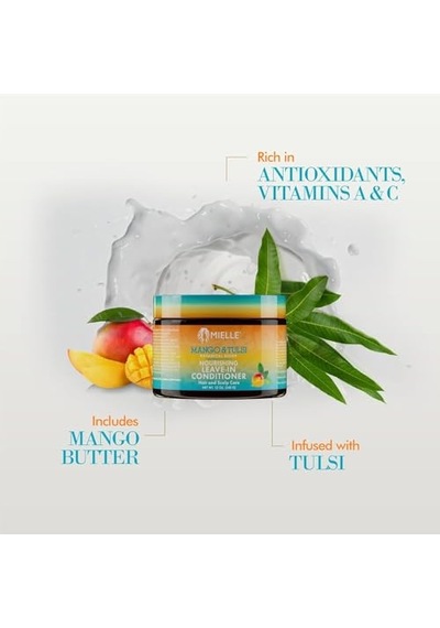 Mango &amp Tulsi Besleyici Durulanmayan Saç Kremi 340gr Unisex
