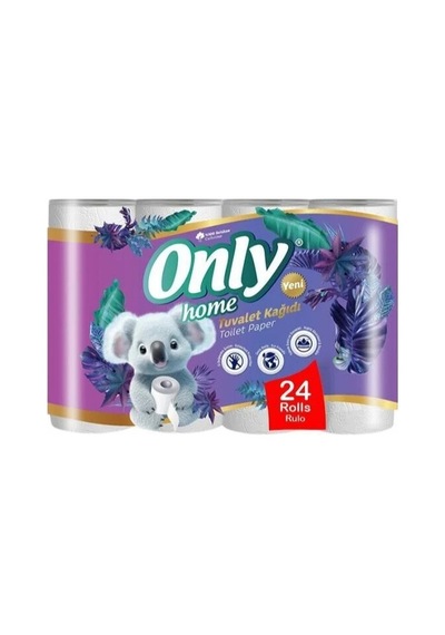 Only Koala 24'lü Tuvalet Kağıdı 3 Lü Paket Renkli