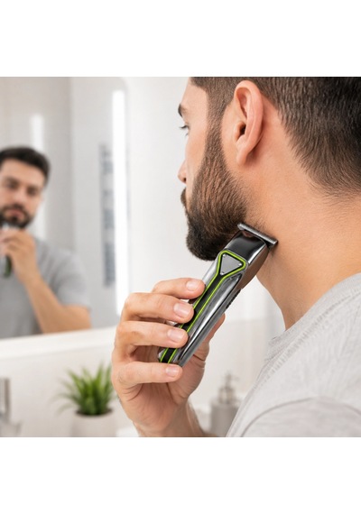 Şarjlı Saç Sakal Tıraş Makinesi T Başlıklı 1 2 3 Mm Taraklı Kablolu Ve Kablosuz Kullanım