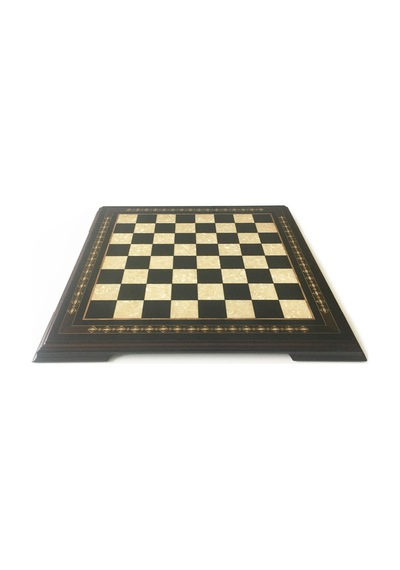 Helena Wood Art El Yapımı Masif Ahşap Sedefli Satranç Tablası 59 x 59 CM